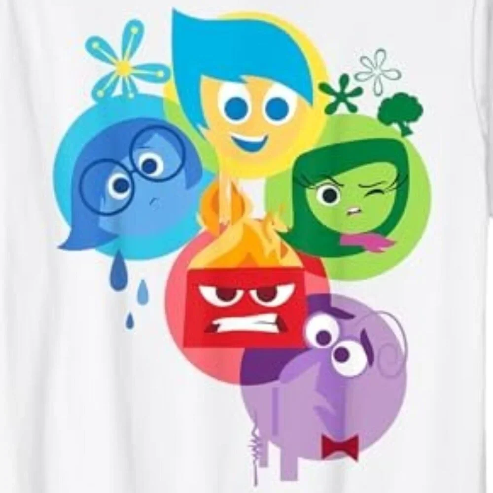 Disney Pixar Inside Out Simple Group Shot Shirt Animated Movie Character Graphic - Picture 2 of 2